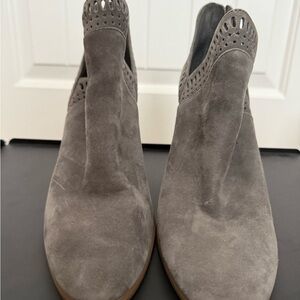 Vince Camuto Gray Suede Ankle Booties